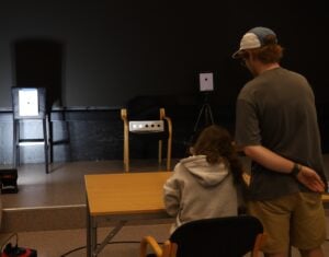 Oversikt over hvordan laserskyting på blink fungerer.