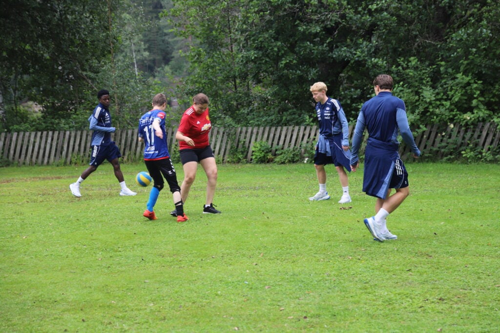 Glimt fra fotballkampen mellom Frambu og VIF